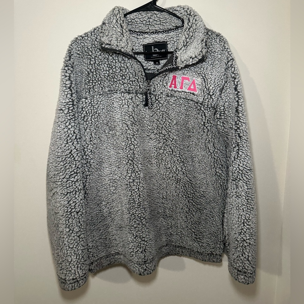 Alpha Gamma Delta Sherpa Quarter Zip Pullover